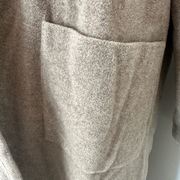 Eileen Fisher Lightweight Boiled Wool High Collar Coat in Regenerative Wool XS - Picture 2 of 6
